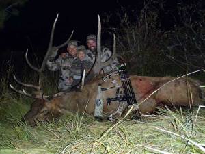 Matt,Tanner and Dax (Dax's elk) 2013