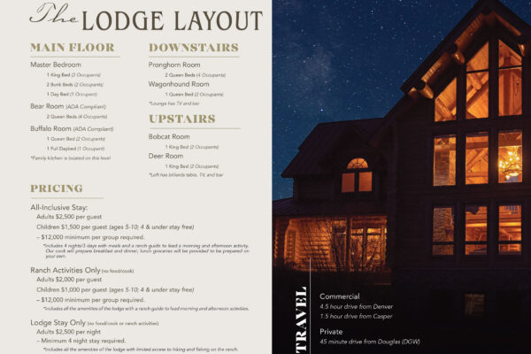 Reid Creek Lodge Layout